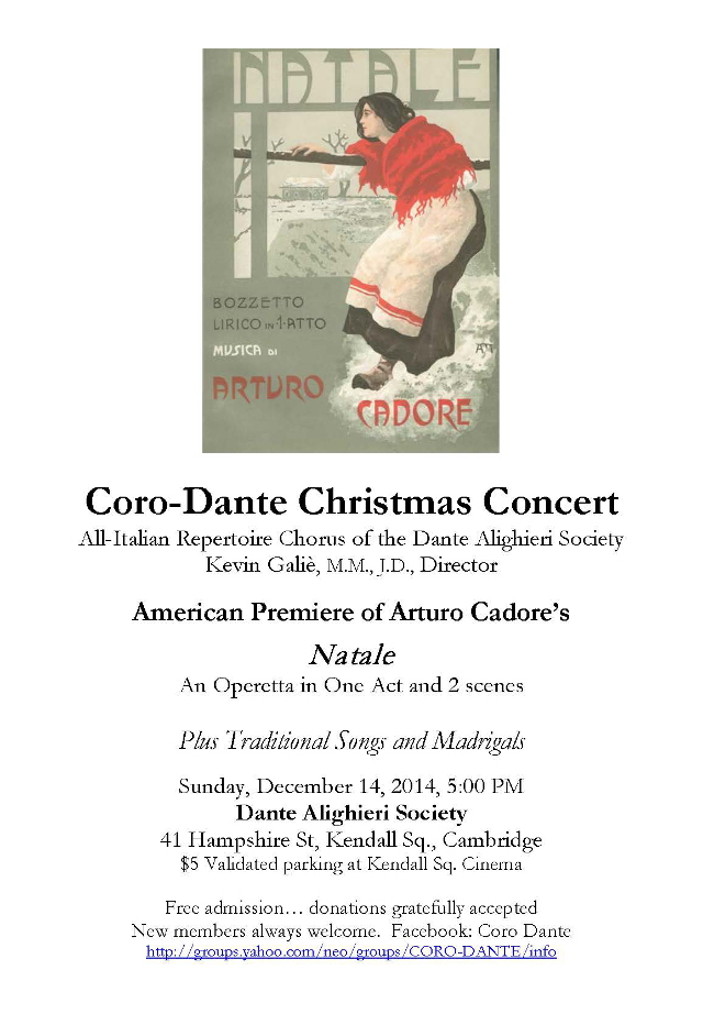 Coro Dante Christmas Concert 2014