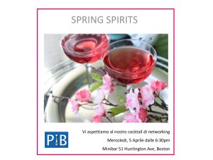 Networking event flyer at Minibar, April 5th