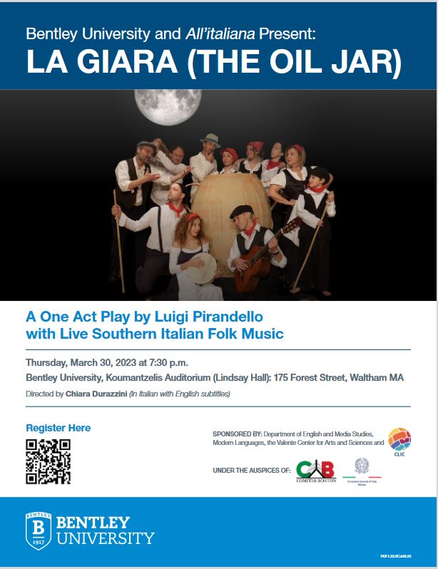 La
  Giara\, flyer for the play.