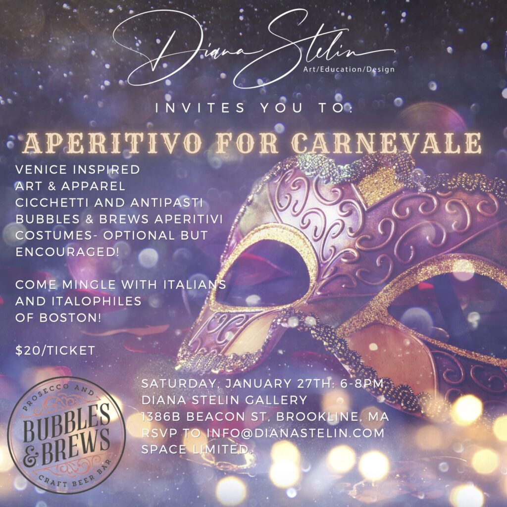 Jan 27th Aperitivo For Carnevale Flyer.