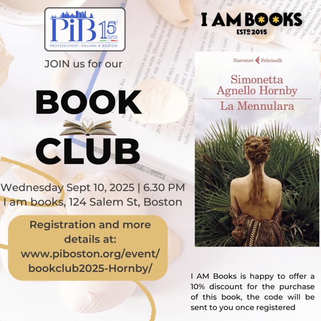 Hornby discussion PIB Bookclub on September 10th at I Am Books Event Flyer.
