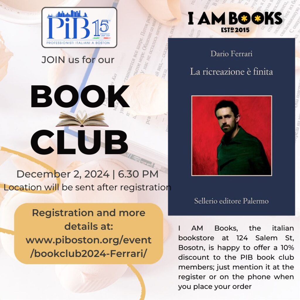 PIB Book Club December 2nd Flyer.