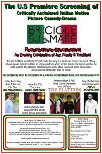 Flyer for "Briciole sul Mare" movie screening