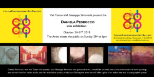 Meet Painter Daniela Pedrocco, October 28th at 80 Dartmouth Street, Boston, MA 02116.