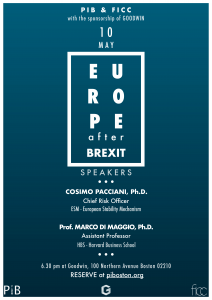 Brexit event flyer May 10th 