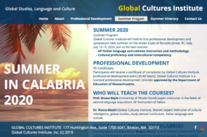 Global Studies Program Flyer.