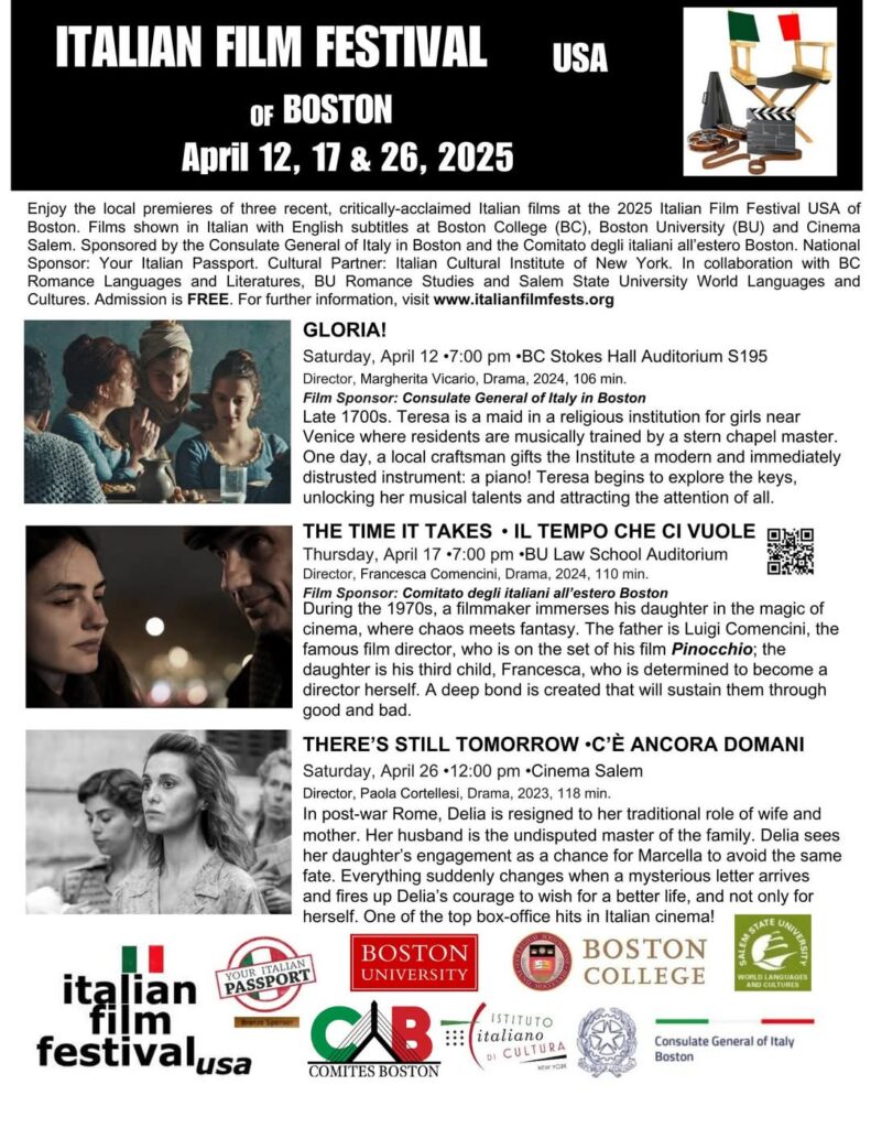 Italian Movie Festival of Boston Flyer.