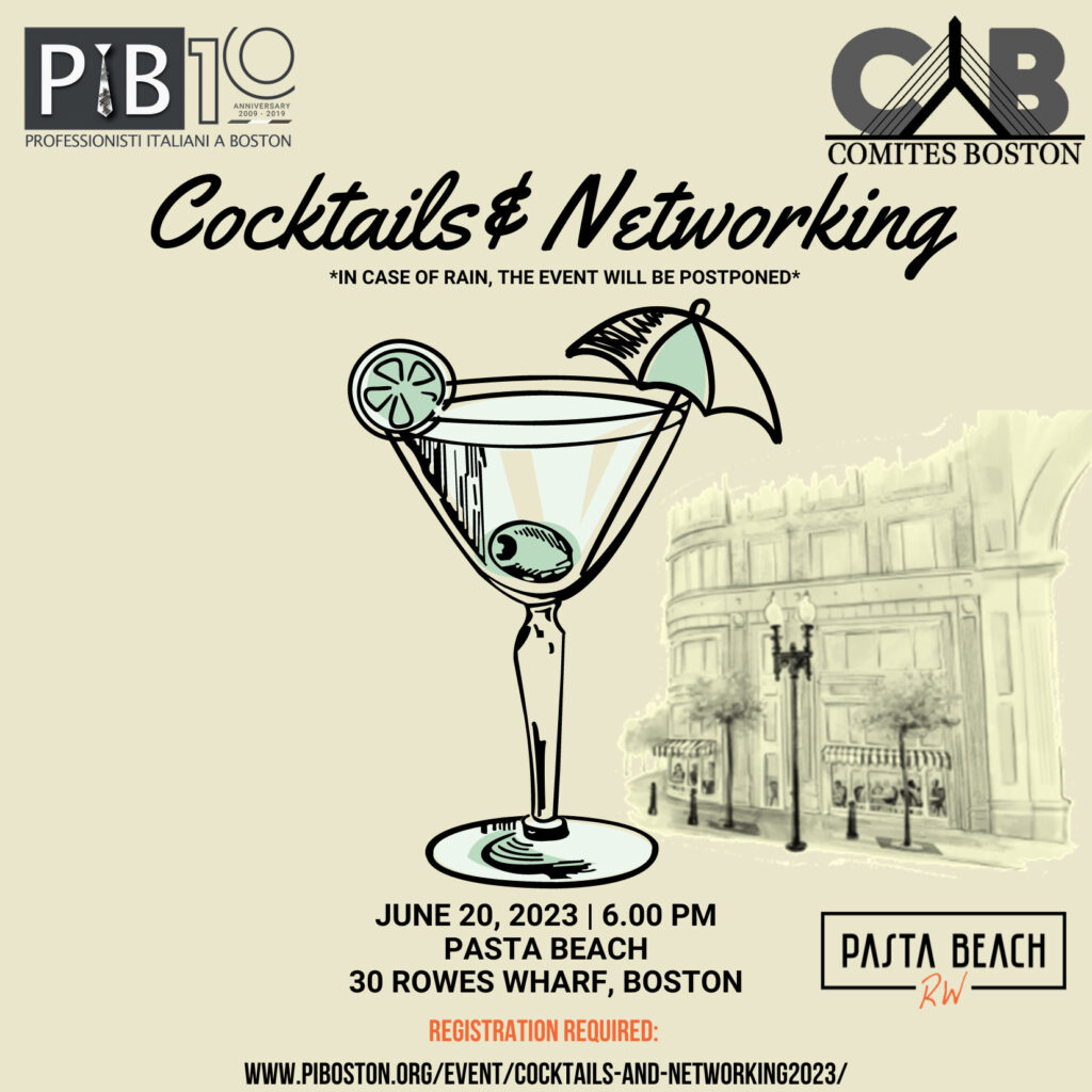 Networking Cocktail Event June 2023 Flyer.