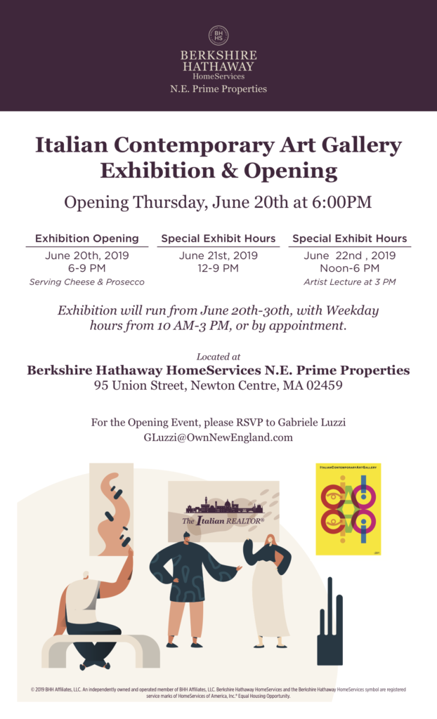 Italian Contemporary Art Gallery Exhibition and Opening - June 20th