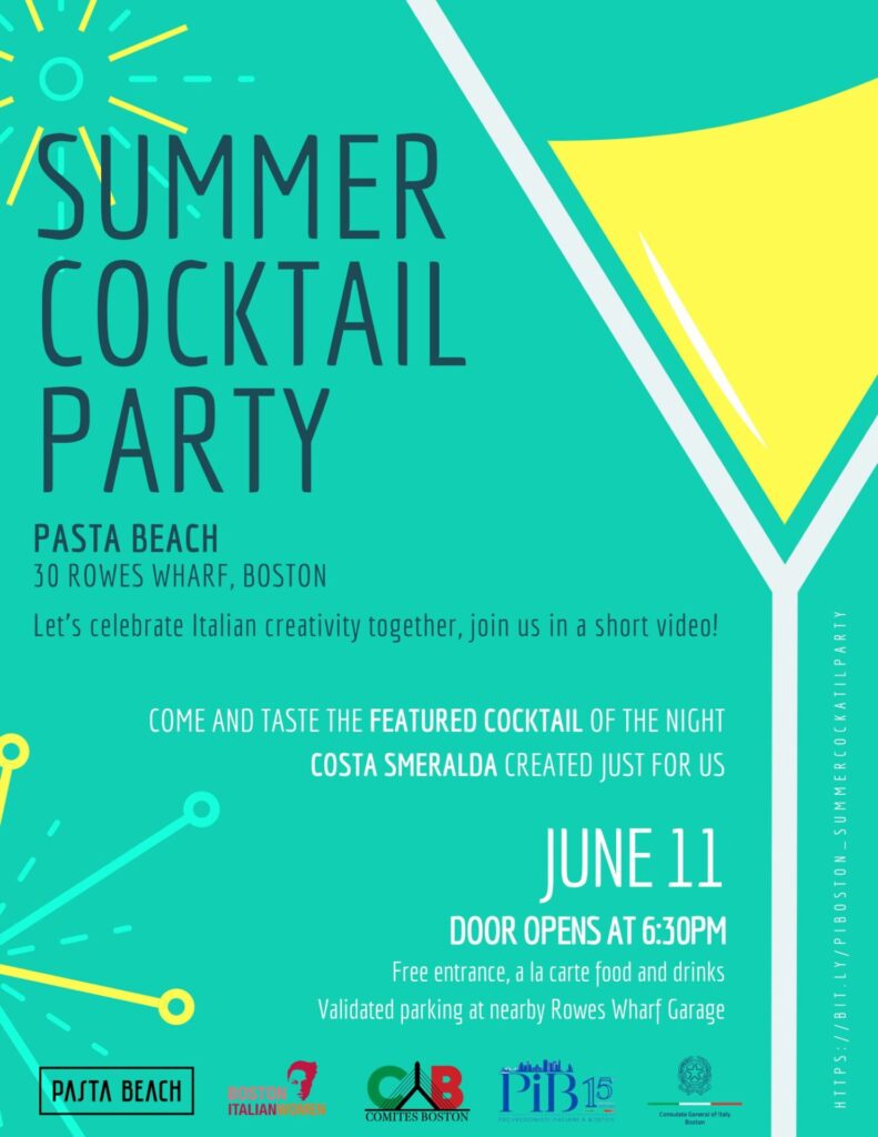 Summer Cocktail Party June 11th Flyer