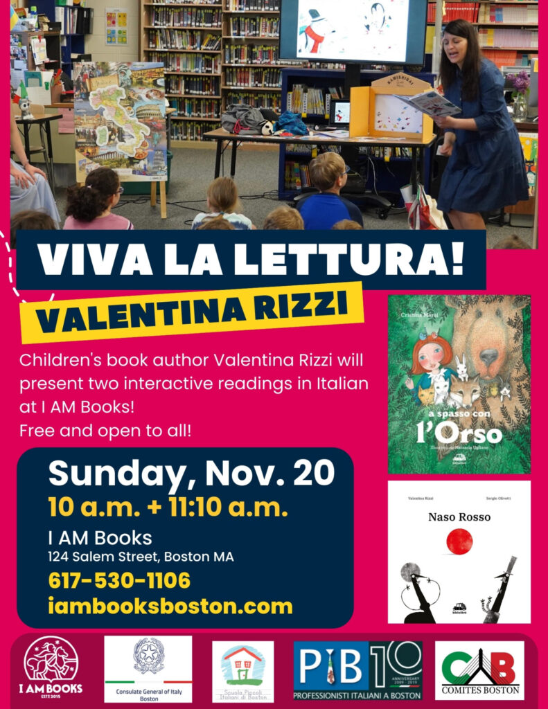 Viva la Lettura with Author Valentina Rizzi @I Am Books - Nov 20th @ I Am Books