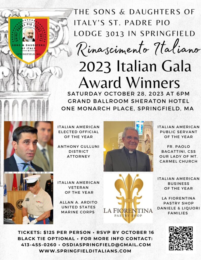 2023 Italian Gala flyer.