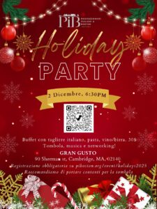 Holiday Party at Gran Gusto on December 2nd Flyer.