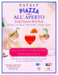 Eataly Piazza All'Aperto Flyer.