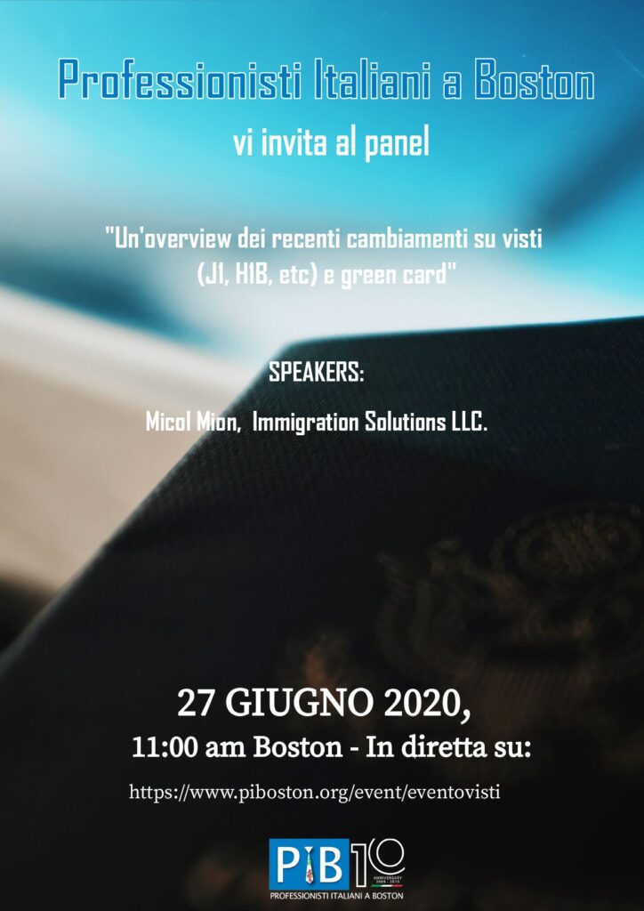 Immigration Visas flyer.